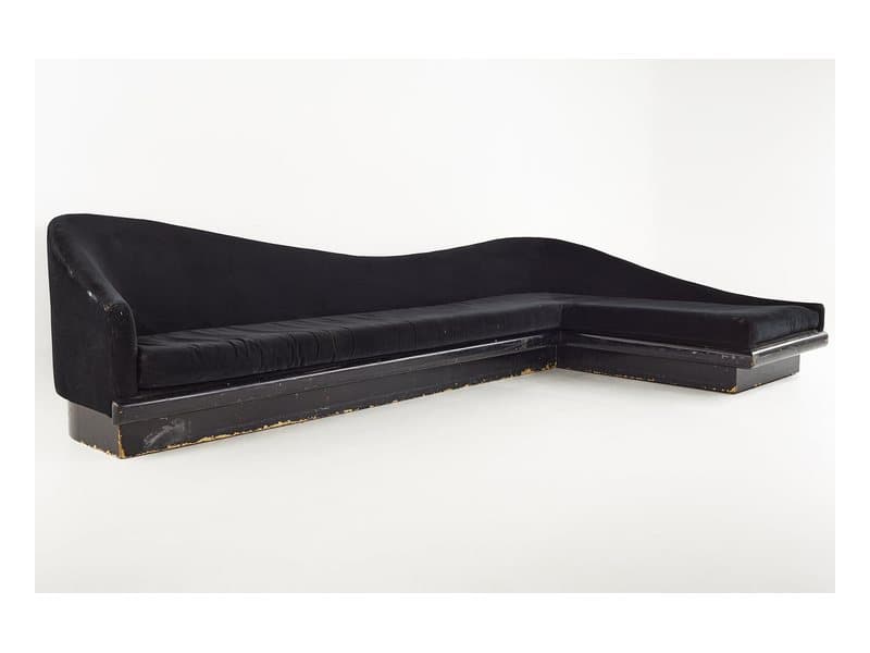 Adrian Pearsall Cloud sofa photographed in a lived-in room