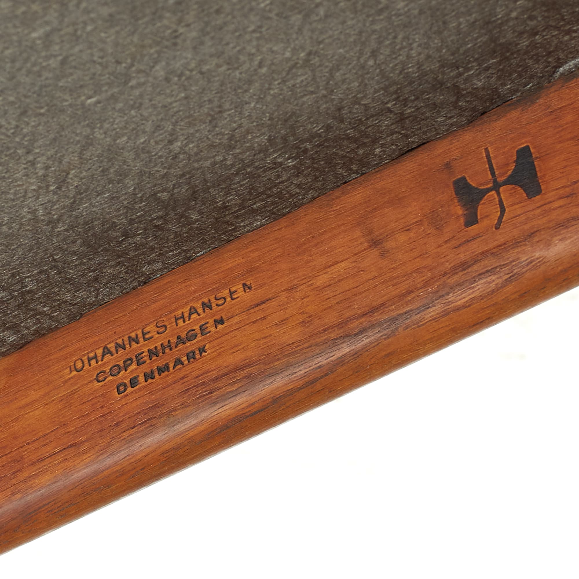 Johannes Hansen maker's stamp on the underside of the JH-501