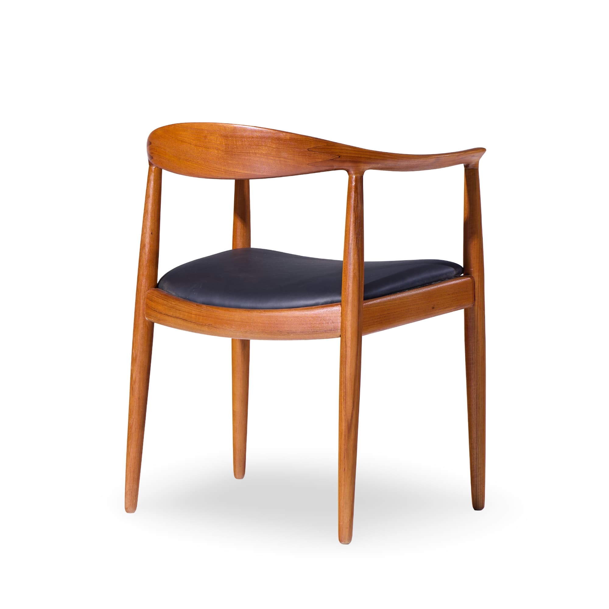 Hans Wegner JH-501 "The Chair", rear profile showing the sculpted backrest