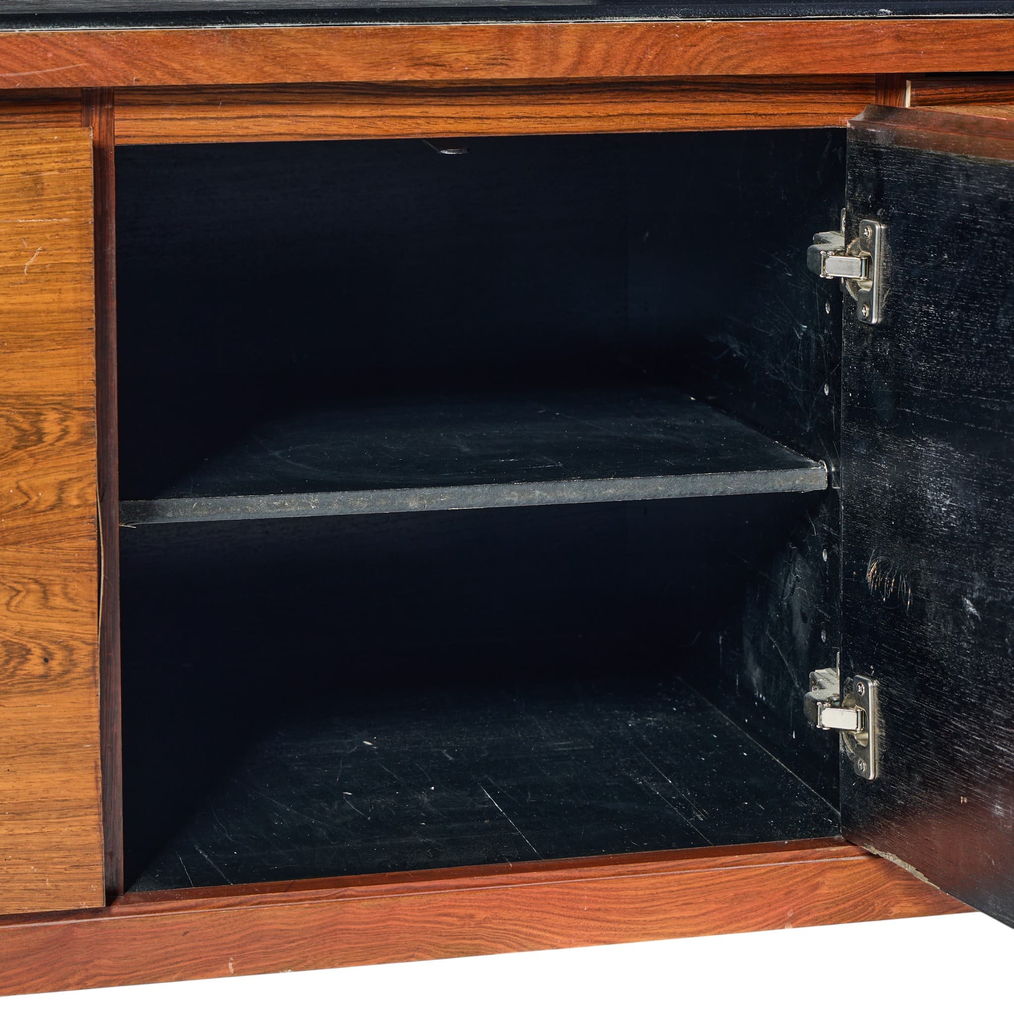 Lehigh Leopold Warren Platner For Lehigh Leopold Rosewood And Leather Top Credenza - 1483 — alternate view 8